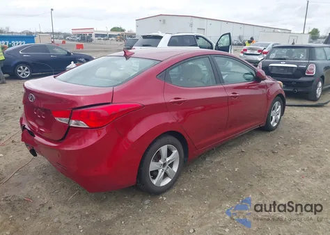 2013 Hyundai Elantra Gls из США, поврежденный, VIN 5NPDH4AE1DH416272